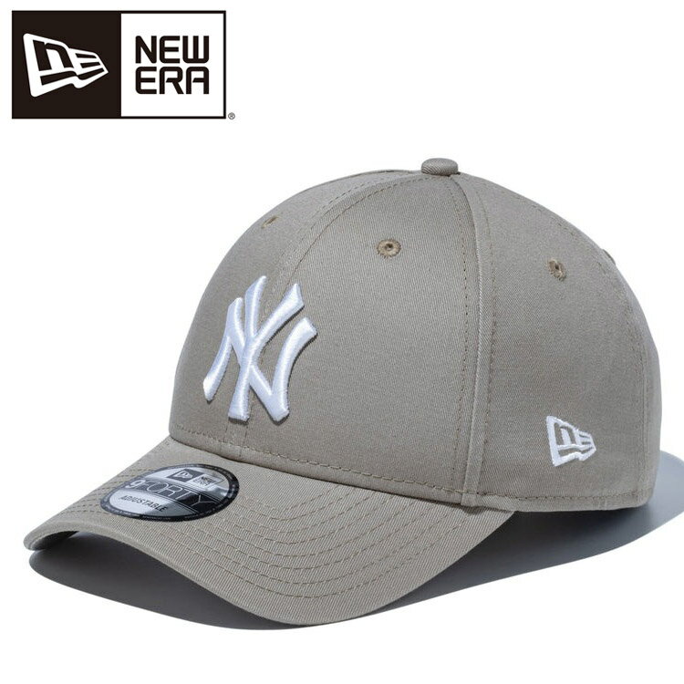 Rakuten - 【お買い物マラソン限定店内ポイント最大20倍(2026/4/14 20:00〜)】 ニューエラ 9FORTY ニューヨーク・ヤンキース ペブル × ホワイト 14525010