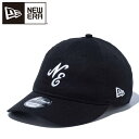 【お買い物マラソン限定店内ポイント最大20倍(8/27 9:59迄)】 ニューエラ 9THIRTY クラシックロゴ ノンウォッシュコットン ブラック × ホワイト 14525056