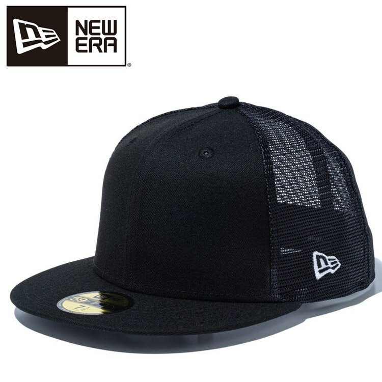 乐天商城 - 【スーパーセール限定店内最大20倍(6/11 1:59迄)】 ニューエラ 59FIFTY トラッカー ベーシック ブラック × ホワイト 14525157