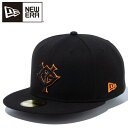 ニューエラ 59FIFTY 読売ジャイアンツ ブラック × ブラック/オレンジ 14525164