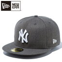 【4日間限定店内ポイント最大20倍(8/15 00:00~)】 ニューエラ 59FIFTY ニューヨーク・ヤンキース ヘザーグレー × ホワイト 14525205