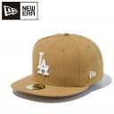 【お買い物マラソン限定店内ポイント最大20倍(8/27 9:59迄)】 ニューエラ 59FIFTY ロサンゼルス・ドジャース ウィート × ホワイト 14525216