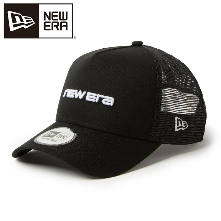 運動帽 - 【0のつく日＆ワンダフルデー48時間限定店内ポイント最大20倍(4/30 00:00〜5/1 23:59迄)】 ニューエラ 9FORTY A-Frame トラッカー リニアロゴ ブラック/ホワイト 14942622