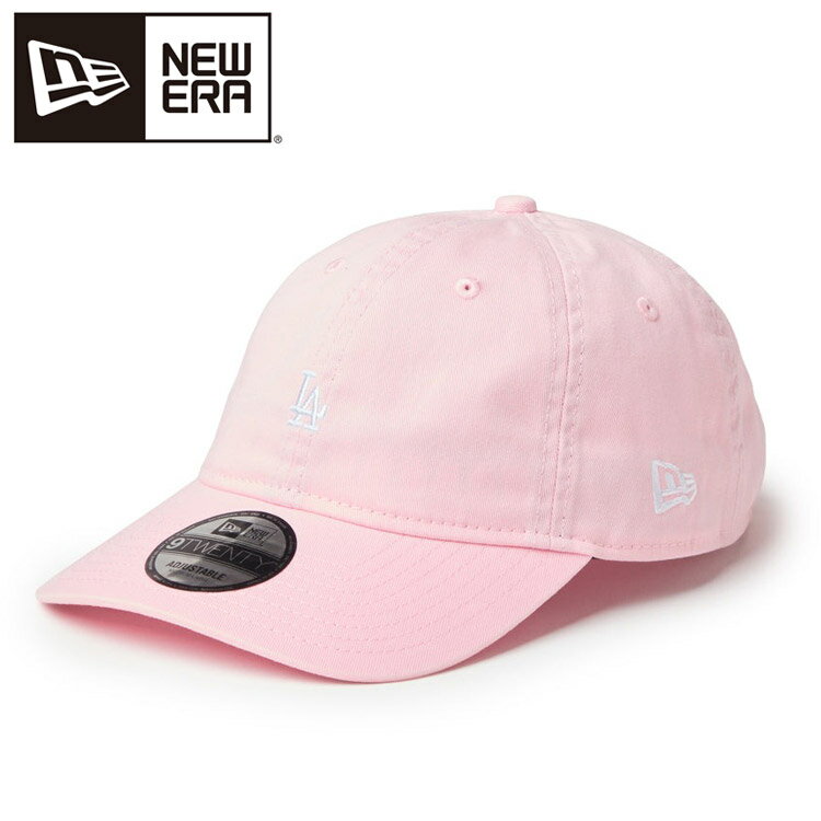 ニューエラ 9TWENTY ウォッシュドコットン Mini Logo ロサンゼルス・ドジャース ピンク/ホワイト 14942677