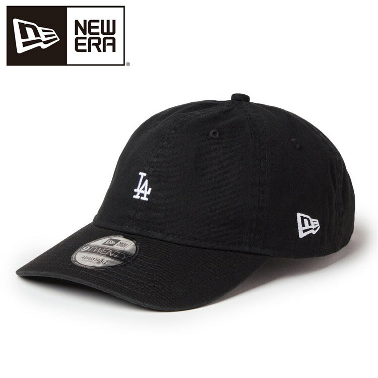 樂天商城 - 【3日間限定店内ポイント最大20倍(4/18 00:00〜4/20 23:59迄)】ニューエラ 9TWENTY ウォッシュドコットン Mini Logo ロサンゼルス・ドジャース ブラック/ホワイト 14942679