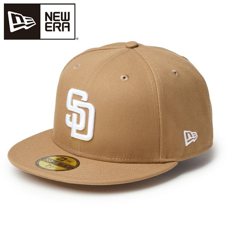 Rakuten - 【3日間限定店内ポイント最大20倍(4/18 00:00〜4/20 23:59迄)】ニューエラ 59FIFTY サンディエゴ・パドレス カーキ/ホワイト 14942682