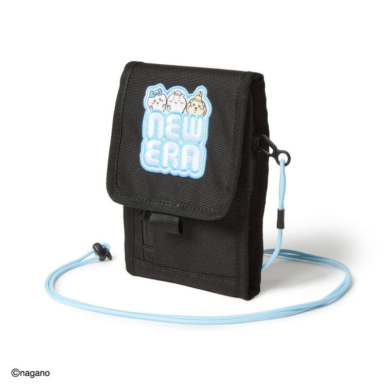 【期間限定ポイント最大20倍(2026/3/27 23:59迄)】 ニューエラ スクエアネックポーチ 0.3L ちいかわ ちいかわ ハチワレ うさぎ ブラック 14864481 レディース