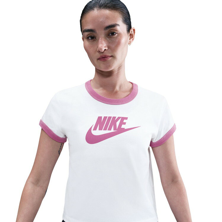 FZONEスポーツのクリアランス 【返品不可】 メール便送料無料 ナイキ ウィメンズ NSW リンガー VNTG RU S/S Tシャツ IF4073-101 レディース｜アングル2