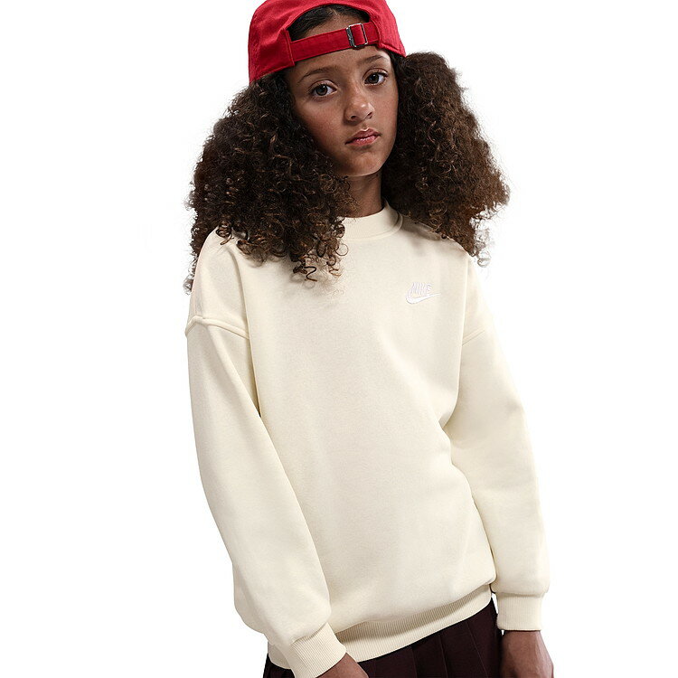 【いちばの日限定店内ポイント最大20倍(2/18 00:00～23:59迄)】 お買い得スペシャルプライス ナイキ YTH ガールズ NSW クラブフリース OVRSZDLBR L/S クルー FD2923-047 ジュニア