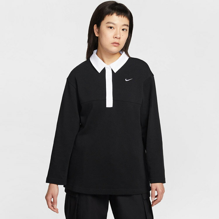 お買い得スペシャルプライス ナイキ ウィメンズ NSW ストリート エッセンシャル OS L/S ポロ IF0358-010 レディース