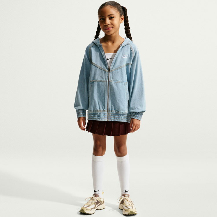 【お買い物マラソン限定店内ポイント最大20倍(2026/2/23 1:59迄)】 お買い得スペシャルプライス ナイキ YTH NSW WR デニム フルジップ ジャケット IF2306-436 ジュニア