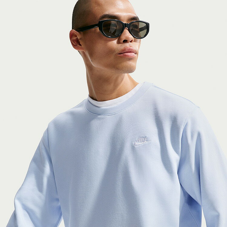 Rakuten - 【お買い物マラソン限定店内ポイント最大20倍(2026/4/14 20:00〜)】 お買い得スペシャルプライス メール便送料無料 ナイキ クラブ FT L/S クルー FN3889-407 メンズ