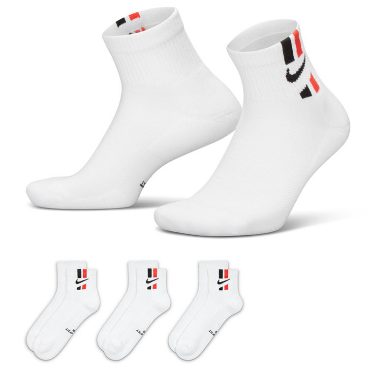 乐天商城 - お買い得スペシャルプライス メール便送料無料 ナイキ ED ELVD ANK 3P STRIPE 144 IH8533-900