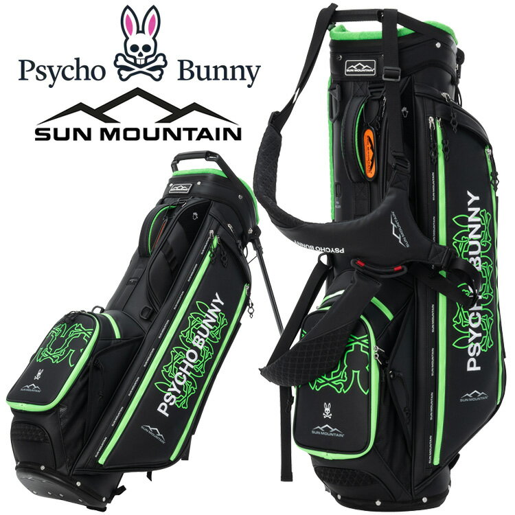 【いちばの日限定店内ポイント最大20倍(3/18 00:00〜23:59迄)】 サイコバニーゴルフ SUN MOUNTAIN スタンドキャディバック 9型 PBMG6AC7 2026モデル 日本正規品