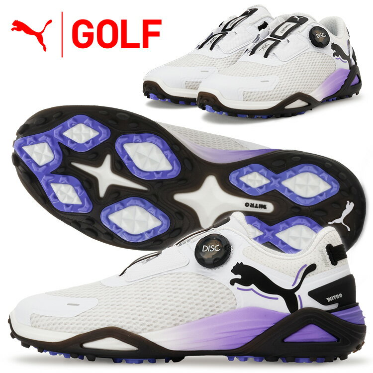 【ブラックフライデー限定店内ポイント最大20倍(11/27 1:59迄】 プーマ ゴルフ シャドウキャット ニトロ ディスク メンズ スパイクレス ゴルフシュー...
