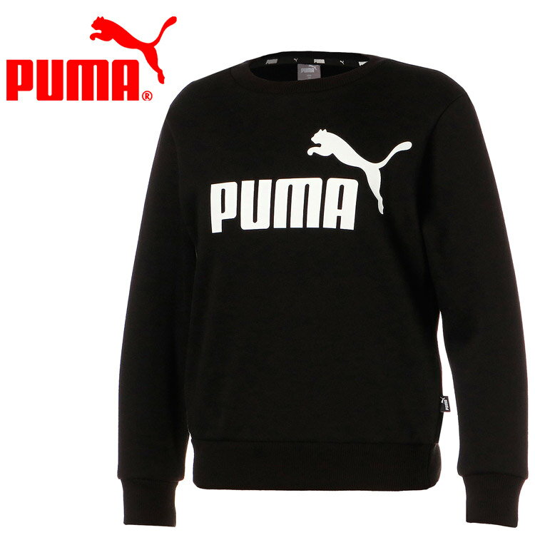 Rakuten - 【3日間限定店内ポイント最大20倍(4/18 00:00〜4/20 23:59迄)】お買い得スペシャルプライス プーマ ESS ビッグロゴ クルースウェット FL 846542-01 ジュニア