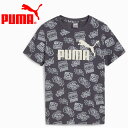 【GW期間限定店内ポイント最大20倍 5/7 9:59迄】 お買い得スペシャルプライス メール便送料無料 プーマ ESS+ MID 90S AOP Tシャツ 6...