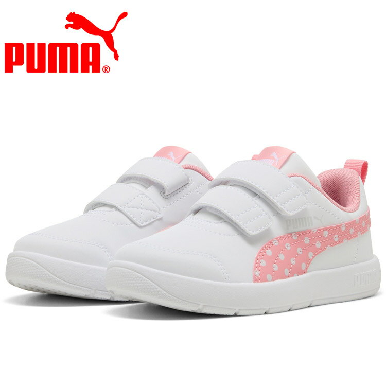 PUMA - お買い得スペシャルプライス プーマ コートフレックス V3 DOTTY V PS 398758-05 ジュニアシューズ