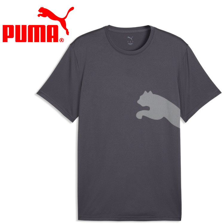 エルゴノミックカットラインで毎日のトレーニングを支えてくれる。ビッグロゴTシャツが登場。運動中も衣服内をドライに保つプーマ独自のdrycellテクノロジーにより、最高のパフォーマンスをサポート。あらゆるアクティビティに対応する、軽量で快適な着心地のTシャツです。特徴dryCELL：吸水速乾の高機能素材により、運動中の衣服内もドライで快適詳細程よいフィット感で快適な着心地のレギュラーフィットシングルジャージーレギュラー丈クルーネック半袖プーマロゴ【メーカー取り寄せ商品】 こちらの商品はメーカー手配の為、完売の場合もございます。在庫の有無・納期のご連絡はご注文受付メールにてご確認下さい。メーカー希望小売価格はメーカーカタログに基づいて掲載しています
