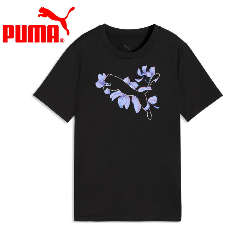T-Shirts （Short Sleeve） - 【お買い物マラソン限定店内ポイント最大20倍(2026/4/14 20:00〜)】 お買い得スペシャルプライス メール便送料無料 プーマ TAD ESS ロゴ グラフィック Tシャツ G 529073-01 ジュニア