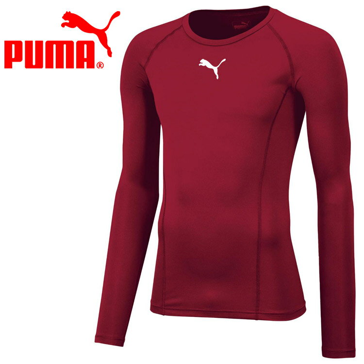 Wear - 【お買い物マラソン限定店内ポイント最大20倍(2026/4/27 9:59迄)】 お買い得スペシャルプライス メール便送料無料 プーマ コンプレッション クルーネック LS シャツ 660765-09 メンズ