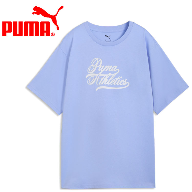 Rakuten - 【お買い物マラソン限定店内ポイント最大20倍(2026/4/17 9:59迄)】お買い得スペシャルプライス メール便送料無料 プーマ GRAPHICS リラックスド バーシティ Tシャツ 694116-60 レディース