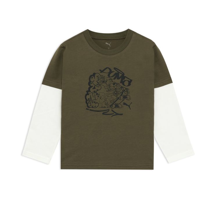 Rakuten - 【お買い物マラソン限定店内ポイント最大20倍(2026/4/14 20:00〜)】 お買い得スペシャルプライス メール便送料無料 プーマ MID90S グラフィック LS Tシャツ 694594-81 ジュニア