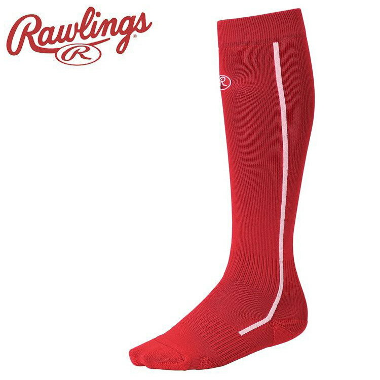 【お買い物マラソン限定店内ポイント最大20倍(2025/11/11 1:59迄)】 メール便送料無料 ローリングス バーティカルロングソックス ライト AAS13S01-RDW