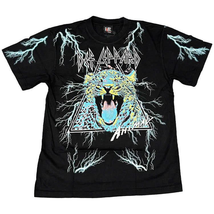 乐天商城 - GIANT VINTAGE ジャイアント ヴィンテージ DEF LEPPARD ANIMAL ALL OVER PRINT 18161147 メンズ レディース Tシャツ