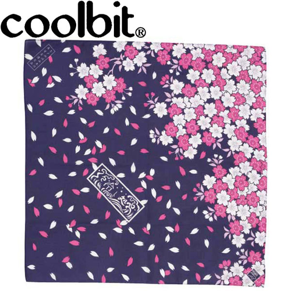 メール便送料無料 クールビット 冷やし処 クールハンカチ(夜桜吹雪) HCHYSA