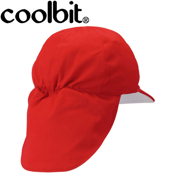 クールビット 園児・学童用紅白帽子(6方ワイド) WR01