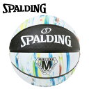 【0のつく日限定店内ポイント最大20倍(7/30 00:00〜23:59迄)】 スポルディング BASKETBALL マーブル ブラック×ホワイト 6号球 84...