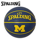 【期間限定ポイント最大20倍(2025/8/11 11:59迄)】 スポルディング BASKETBALL ミシガン ブルー コンポジット 7号球 77-911J