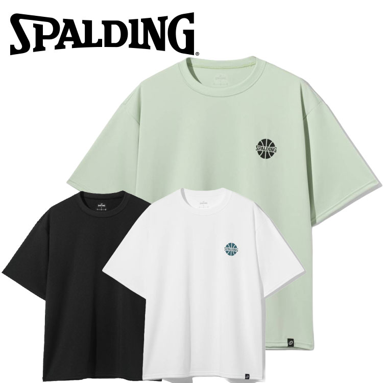 【期間限定ポイント最大20倍(2026/10/10 23:59迄)】 メール便送料無料 スポルディング Tシャツ ボール アイコン SMT26113 3カラー展開