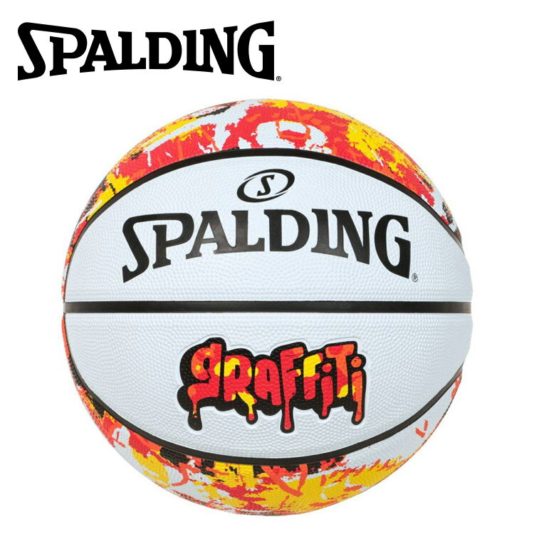 樂天商城 - 【3日間限定店内ポイント最大20倍(4/18 00:00〜4/20 23:59迄)】お買い得スペシャルプライス スポルディング BASKETBALL グラフィティ オレンジ×レッド ラバー 6号球 85-269J 【地域限定送料無料】