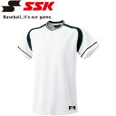 お買い得スペシャルプライス 【2枚までメール便送料無料】 エスエスケイ SSK 野球 2ボタンプレゲームシャツ メンズ BW2200-1090