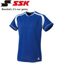 お買い得スペシャルプライス 【2枚までメール便送料無料】 エスエスケイ SSK 野球 2ボタンプレゲームシャツ メンズ BW2200-6310