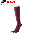 メール便送料無料 エスエスケイ SSK 野球 5本指カラーソックス 裏補強 メンズ YA1501-22
