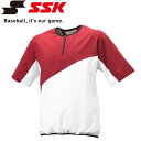 お買い得スペシャルプライス メール便送料無料 エスエスケイ SSK 野球 クロストレーニング 半袖ハーフZIP BWC1901-2210