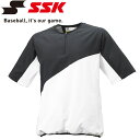 お買い得スペシャルプライス メール便送料無料 エスエスケイ SSK 野球 クロストレーニング 半袖ハーフZIP BWC1901-9010