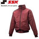 エスエスケイ SSK 野球 グラウンドコート フロントフルZIP 中綿 ジュニア BWG1008J-22
