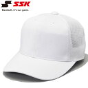【お買い物マラソン限定店内ポイント最大20倍(7/4 20:00〜)】エスエスケイ 野球 角ツバ6方型半メッシュベースボールキャップ BC074-10 メンズ ...