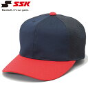 【お買い物マラソン限定店内ポイント最大20倍(7/4 20:00〜)】エスエスケイ 野球 角ツバ6方型半メッシュベースボールキャップ BC074-7020 メン...
