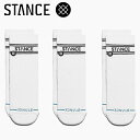 お買い得スペシャルプライス メール便送料無料 スタンス ソックス 靴下 3足セット BASIC QUARTER 3 PACK + A356A24BASWHT メンズ レディース