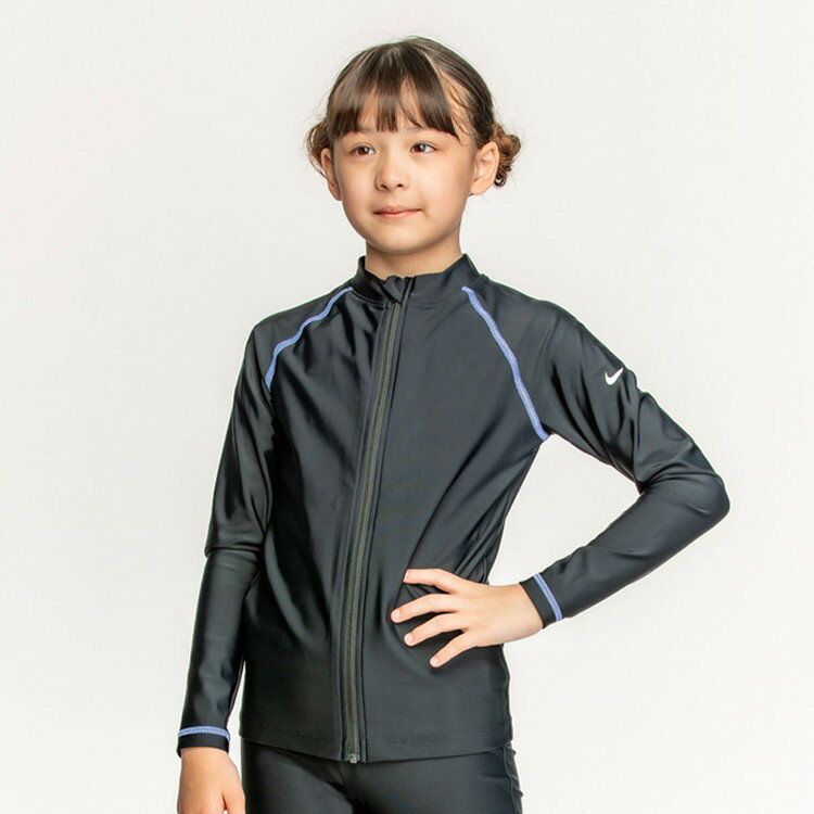 お買い得スペシャルプライス メール便送料無料 ナイキ フットマーク GIRLS ロングスリーブ FZ UV ハイドロガード 1991085-012 ジュニア 返品不可