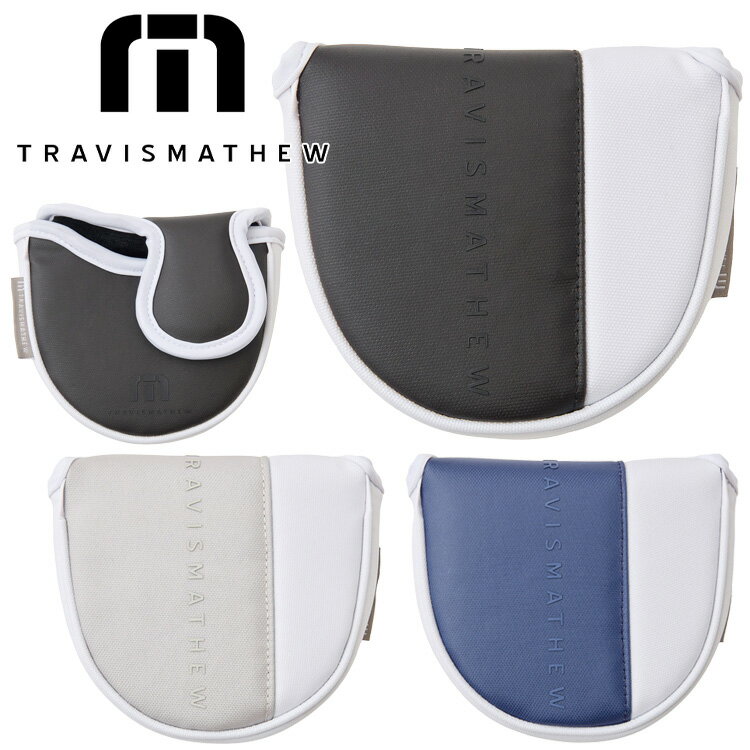 カジュアルなデザインを好むゴルファーに向けた「RTM マレットパターカバー」。シンプルながらも存在感のあるカラーブロッキングが魅力。モダンでクリーンな印象を与えるデザインは、男女問わず幅広いゴルファーにマッチします。TravisMathewの洗練されたスタイルを感じられる、プレー中も気分が上がるアイテムです。■機能性と保護性を両立した設計軽くて丈夫なコーティングポリエステル素材を採用し、汚れや摩耗に強く長く愛用可能。内側にはソフトなクッション素材を使用し、パターをしっかり保護します。マグネット式の開閉でスムーズな出し入れが可能です。■シリーズで統一感あるゴルフスタイルを演出RTM シリーズのバッグ類と同デザインで展開されており、ウッド類のヘッドカバーとセットで使用すれば、より一層スタイリッシュな印象に。■こんな方におすすめ・モダンでおしゃれなパターカバーを探している方・耐久性・防汚性を重視する方・シリーズで統一したコーディネートを楽しみたい方素材：ポリエステル原産国：中国W14×D3.5×H12メーカー希望小売価格はメーカーサイトに基づいて掲載しています