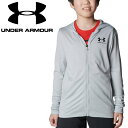 お買い得スペシャルプライス メール便送料無料 アンダーアーマー UAテック フルジップ フーディー 6001341-011 ジュニア