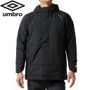 【お買い物マラソン期間限定店内ポイント最大20倍(4/24 20:00～4/27 9:59迄)】 アンブロ umbro インシュレーションハーフコート(中綿) ユニセックス UUUUJK34-BLK