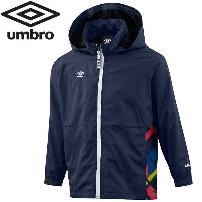 お買い得スペシャルプライス アンブロ umbro サッカー Jr.URA フード付き裏メッシュジャケット ジュニア UUJOJF42-NVY