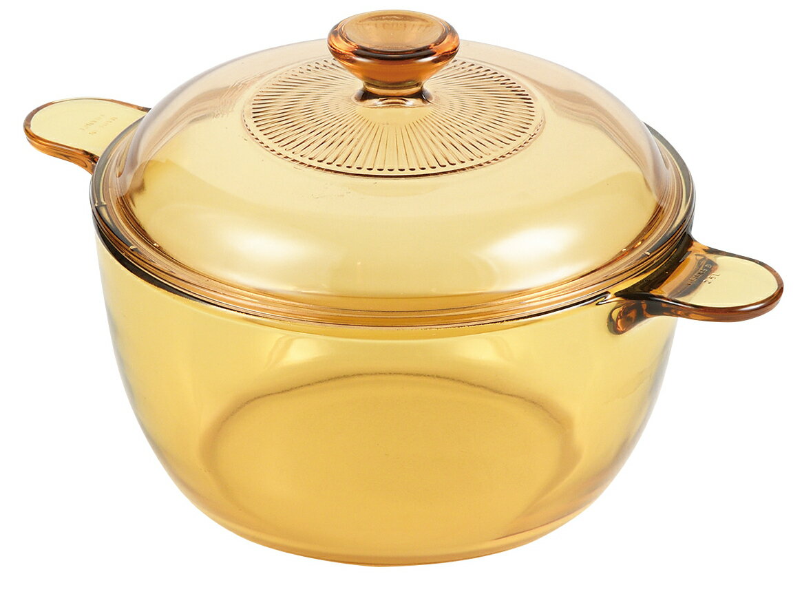 ビジョン鍋 VISIONS クックポット 2.5L ガラス鍋 両手鍋 ガラス製 透明鍋 オーブン対応 電子レンジ対応 CP-8695